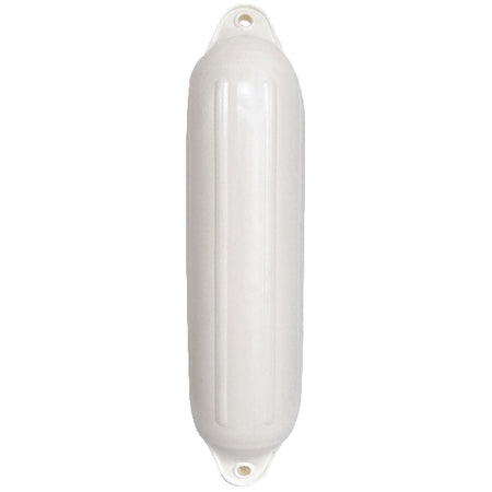 Fender fra 1852 i hvid farve, Ø165xL580, klar til montering på båd.
