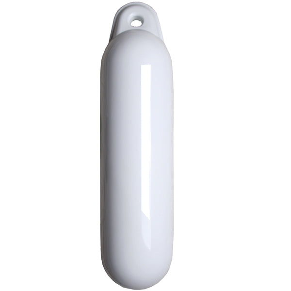 Majoni drop fender i hvid, set forfra med bløde konturer.