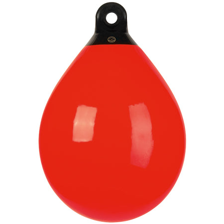 Dan-Fender Jordbær B30 rød fender med Ø240mm set fra siden