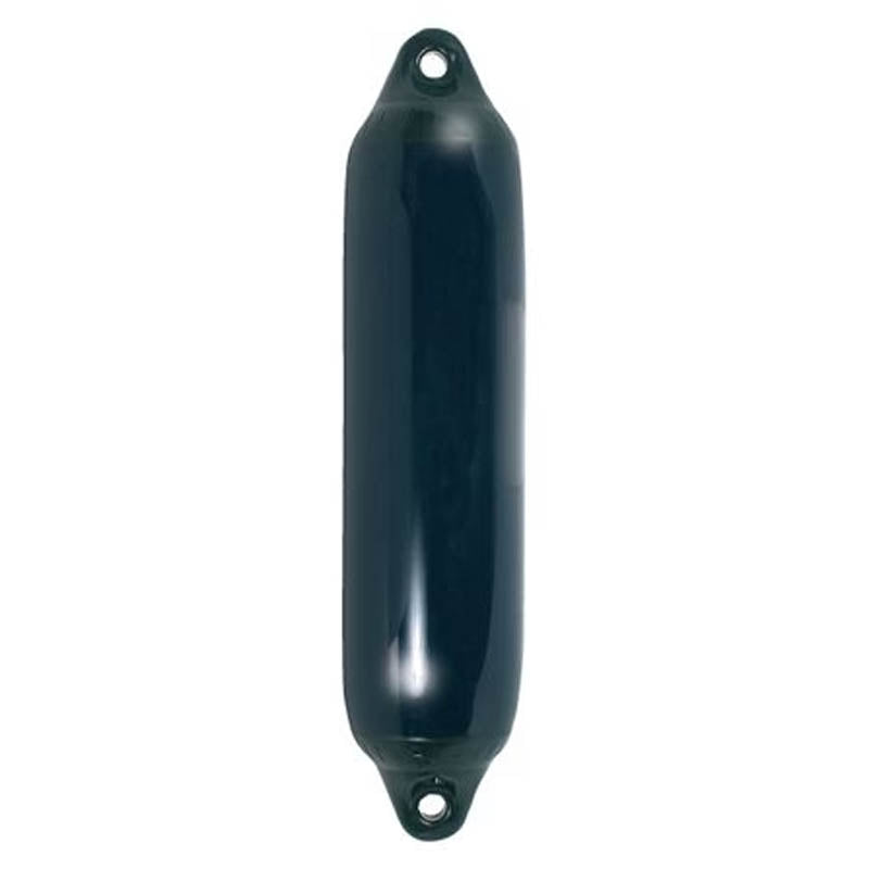 Polyform F7 fender i navy med sort top set fra siden