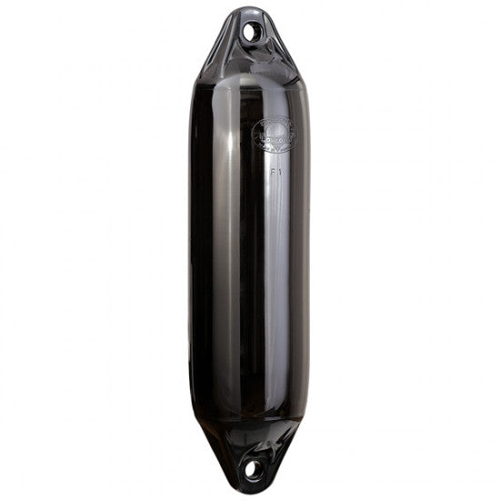 Polyform F5 fender set forfra i sort med sort top