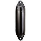 Polyform F7 fender i sort, set forfra med mål 1020x375mm.