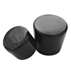 Svart PVC endeprop til rør Ø22mm, set fra siden med bådudstyr.