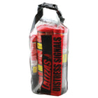 Lalizas grab bag i transparent design, set fra siden, 48 cm lang.
