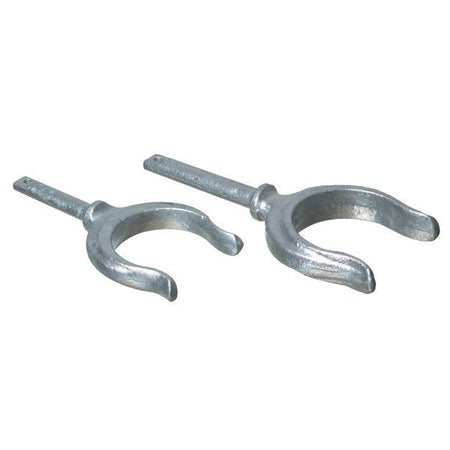 SeaTec åregaffel 2 galvaniseret, set fra siden med Ø 12mm pin.