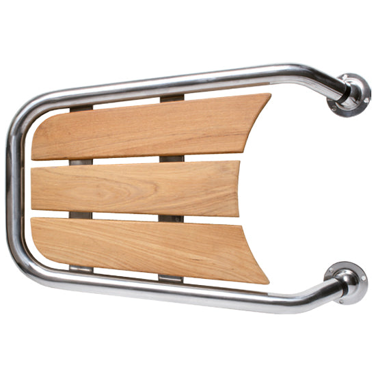 SeaTec stævnplatform med teaktræsetoverflade, monteret på båd