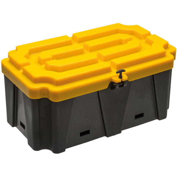 SeaTec batteriboks set fra siden, klar til installation i båd.