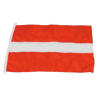 Gæsteflag fra 1852 med Letlands motiv, størrelse 20x30 cm.
