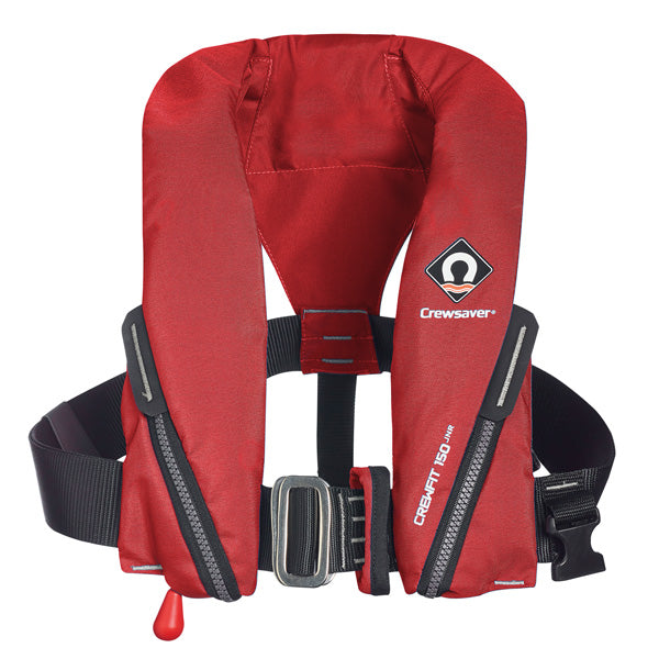Crewsaver Crewfit 150N Junior Harness i rød farve, set fra siden