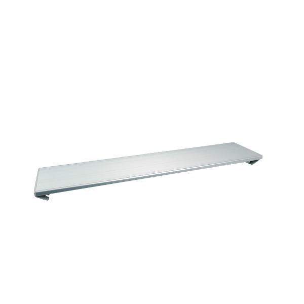 Aquaquick sæde i aluminium, 95 cm, til bådudstyr ved havet.