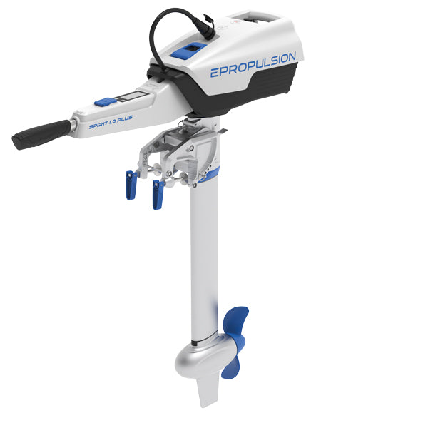 Epropulsion Spirit 1.0 Plus Std ben set fra siden med kabeltilslutning