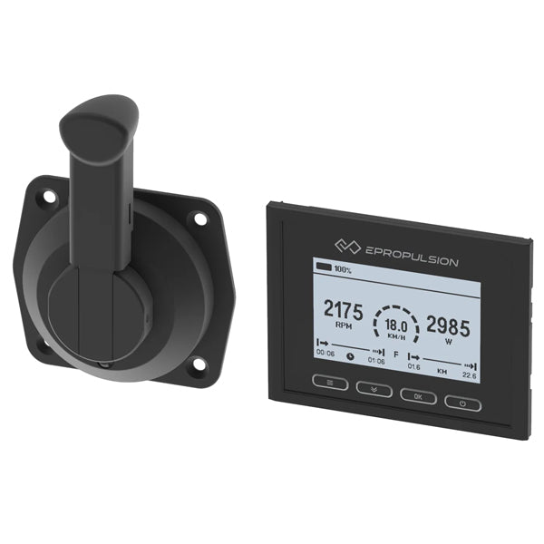 Epropulsion EVO side kontrolboks med remote kit, set fra siden.
