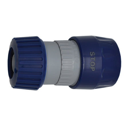 Nuova Rade hun quick kobling 1/2" med slangeadapter Ø 20, set fra siden.