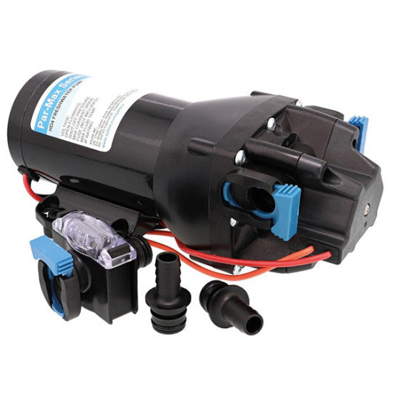 Jabsco pressostat set forfra med forbindelsesledninger