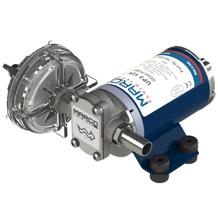 Marco dieselolie-pumpe 12V set forfra med slanger og fittings