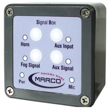 Marco kontrolpanel til elektronisk horn set forfra