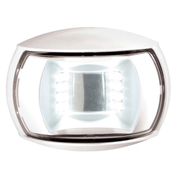 Hella LED agterlanterne i hvid plast set fra siden
