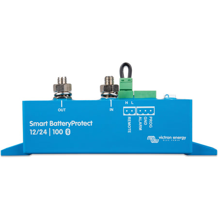 Victron Smart batteri protect set op til 100Amp, vist fra fronten.
