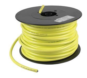 Gul Ratio marinekabel 3 x 2.5 på rulle, klar til installation.