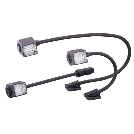 Hella kortlampe 60cm fast 12V monteret på bådens dæk