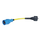 Adapterstik Ratio cee han til schuko hun for 230 V strømforbindelse.