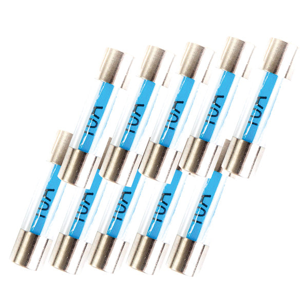 Oceanflex glasikring 5 x 20mm 3Amp i pakke med 10 stk.