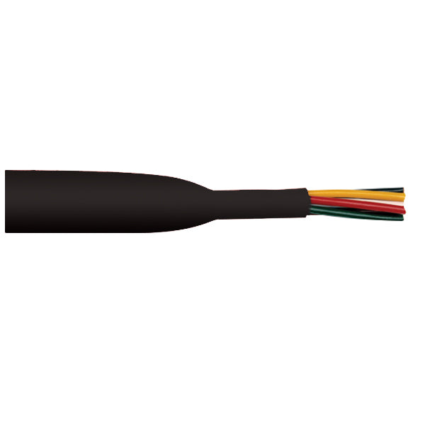Oceanflex krympeflex i sort med diameter 6,4-3,2mm, pakket i 15 strimler.