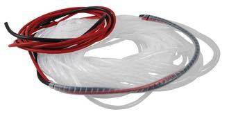 SeaTec spiralbeskyttelse til ledning, 25 meter lang og hvid, set fra siden.