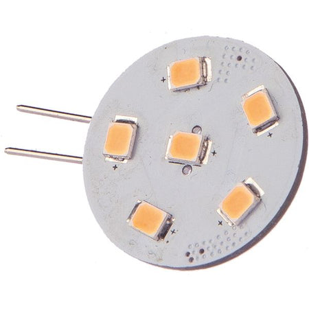 Nautecled G4 pro spot LED pære med side pin set forfra