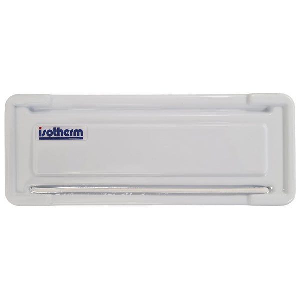 isotherm låge til o-fordamper i størrelse 240 x 86 mm, set forfra