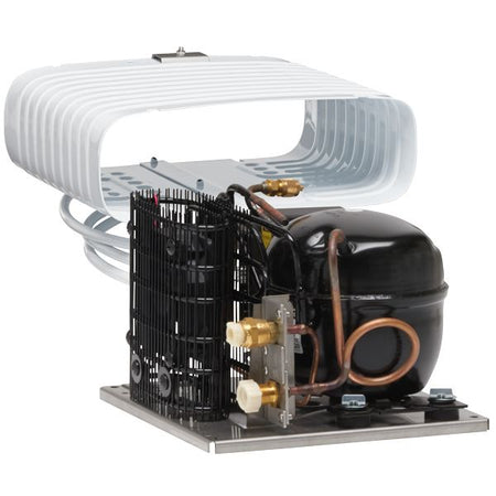 Dometic køleaggregat CU55/VD07 med O-fordamper set fra siden.