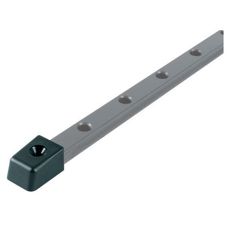 Ronstan Ende stop serie 14 33 mm set forfra, klar til montering på skinner.