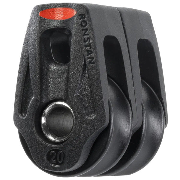Ronstan, Serie 20 Orbit dobbeltblok Acetal skiver forstærket nylon