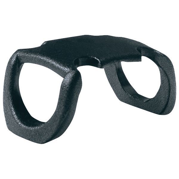 Ronstan Orbit samle clips dobbelt model 40 set fra siden, klar til montering.