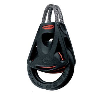 Ronstan Orbit enkeltblok serie 40 set fra siden med træksnor