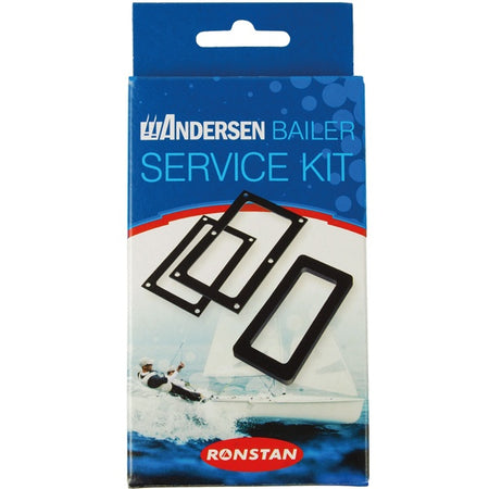 Andersen Super Mini bailer service kit præsenteret på hvid baggrund.