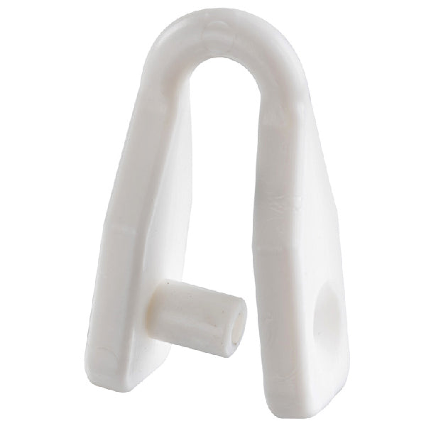 SeaTec sjæklen i hvid nylon, Ø6mm, set fra siden