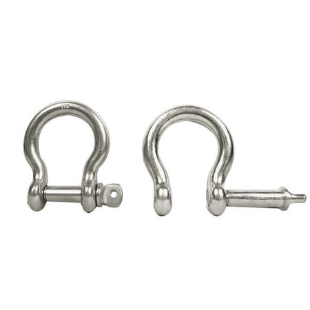 1852 lyresjækel 4mm captive pin i rustfrit stål set fra siden.