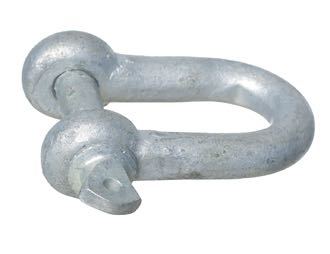 Sjækel med vingeskrue fra 1852, vist i galv. finish og 12 mm størrelse.