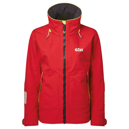 Gill OS32JW coastal damejakke i rød set forfra