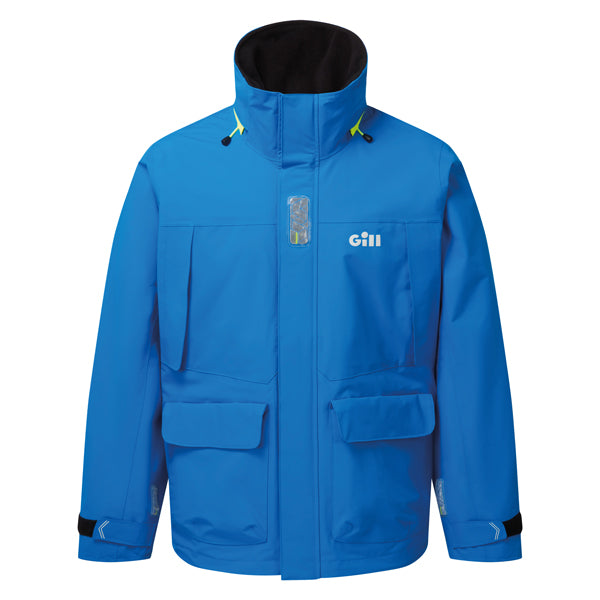 Gill OS34J Coastal jakke i blå farve set fra fronten
