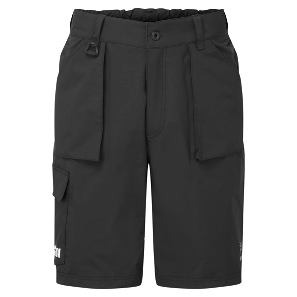 Gill OS33SH Coastal Shorts i sort, set forfra med detaljer.