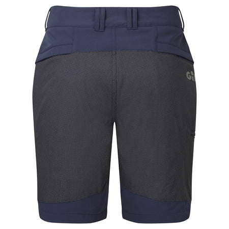 Gill UV024 UV Pro stretch shorts vist bagfra i marineblå farve