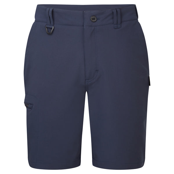 Gill UV024 UV Pro stretch shorts i navy blå, set forfra