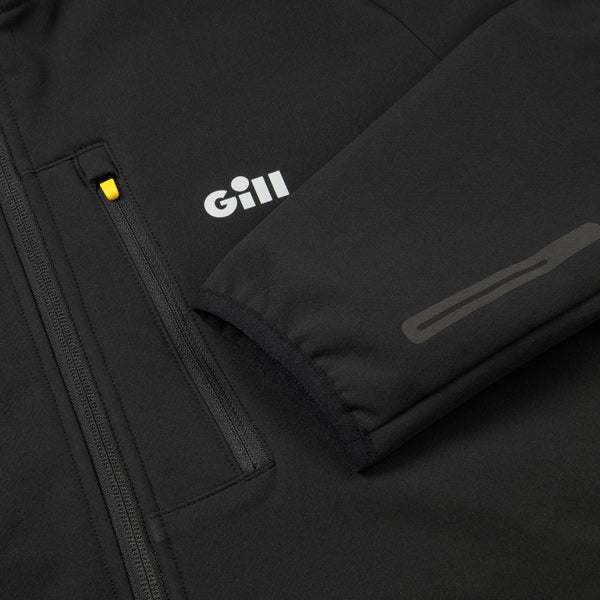 Gill, 1072 OS Performance jakke sort set bagfra med detaljer