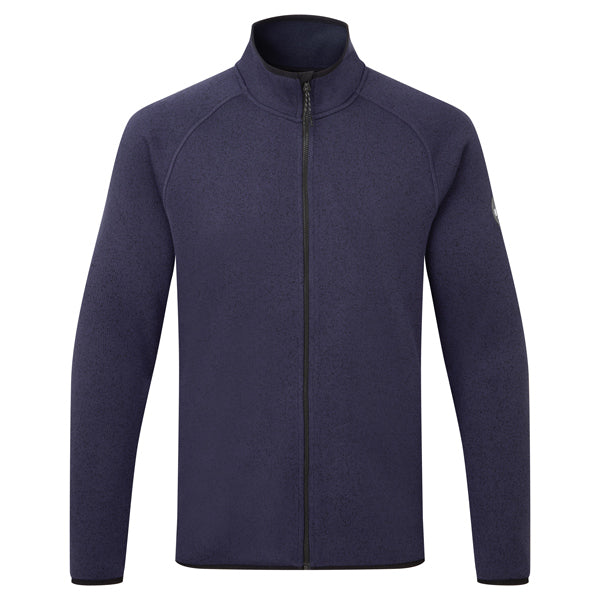 Gill fleecejakke i navy farve set forfra