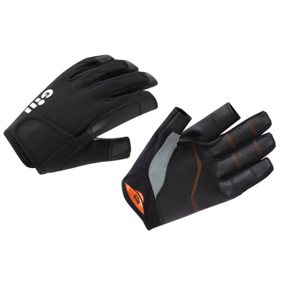 Gill 7253 Championship handsker med fingre set forfra i sort farve