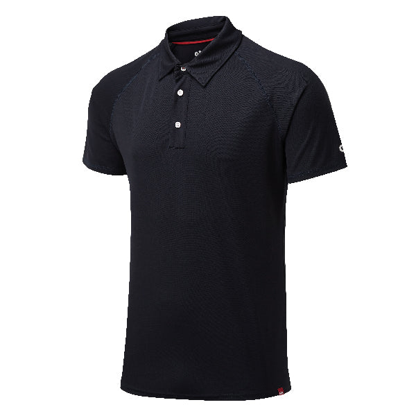 Gill UV008 herre polo i navy set forfra, ideel til sejlture.