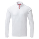 Gill UV009 langærmet t-shirt i hvid, set forfra