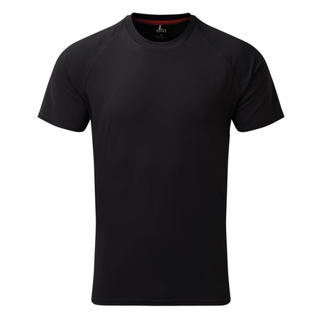 Gill UV010 herre UV Tec T-shirt i sort set forfra